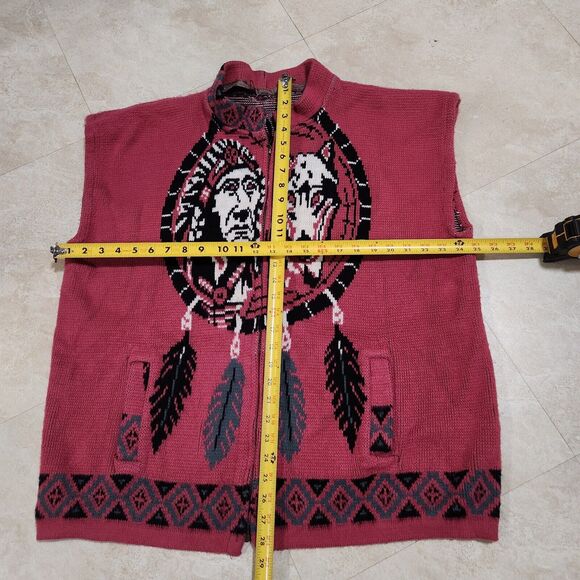 Tejidos Ruminahui Mens XL? Native American Indian Tribal Sweater Vest READ - Picture 7 of 11